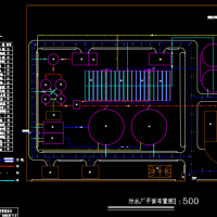 污水处理厂总平面布置图(课设图)