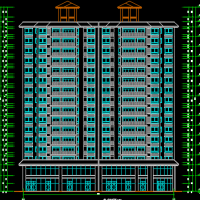 湖南某地3栋高层住宅楼初步设计图