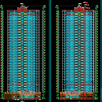 某32层拐弯型高层住宅建筑施工图纸